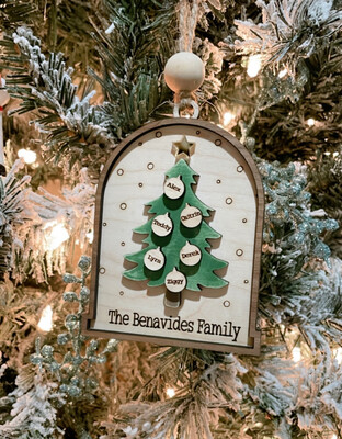 Personalized Family Tree Ornament