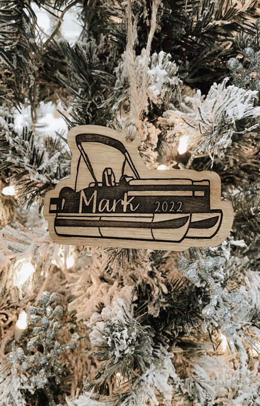 Personalized Boat Ornament