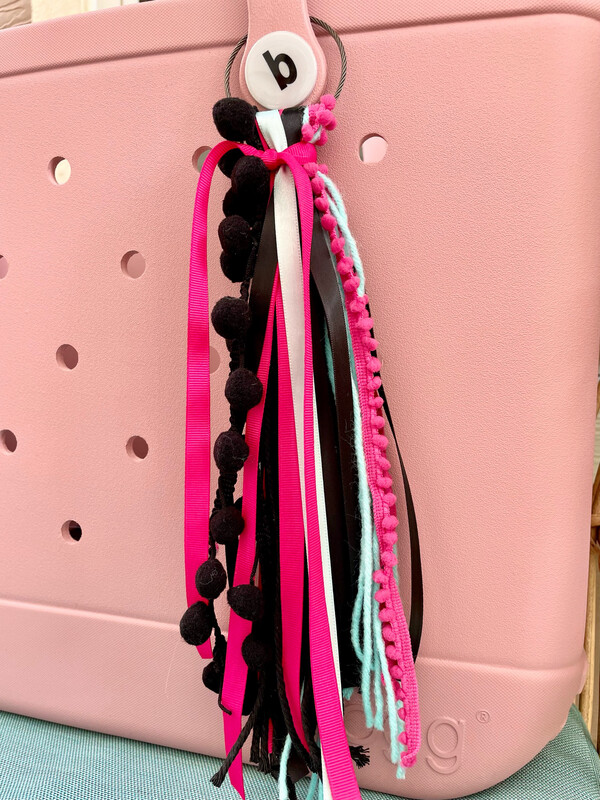 Tassel (Pink/Teal/Black)