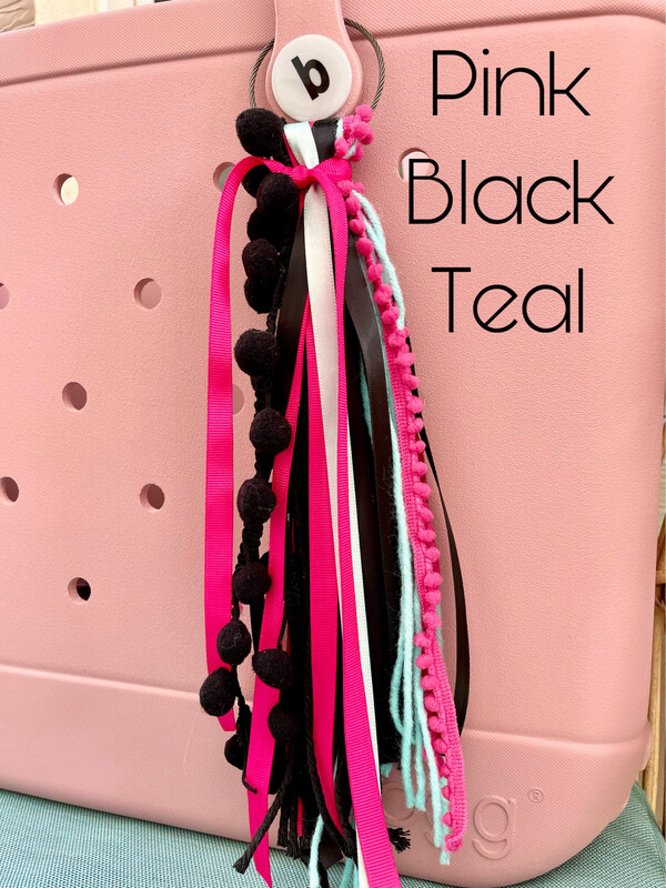 Tassel (Pink/Teal/Black)