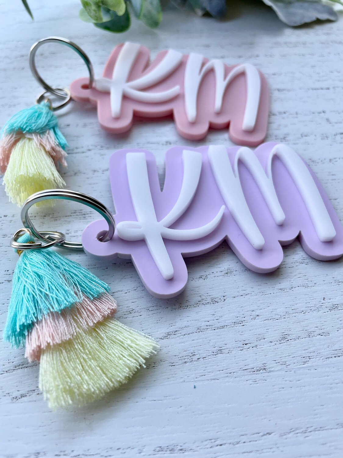 Custom Initials Keychain