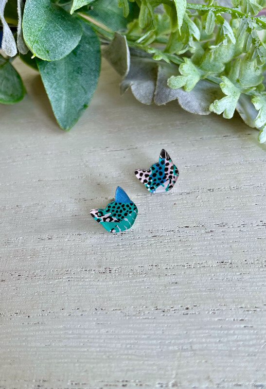 Cat Head Studs (Jungle Leopard)