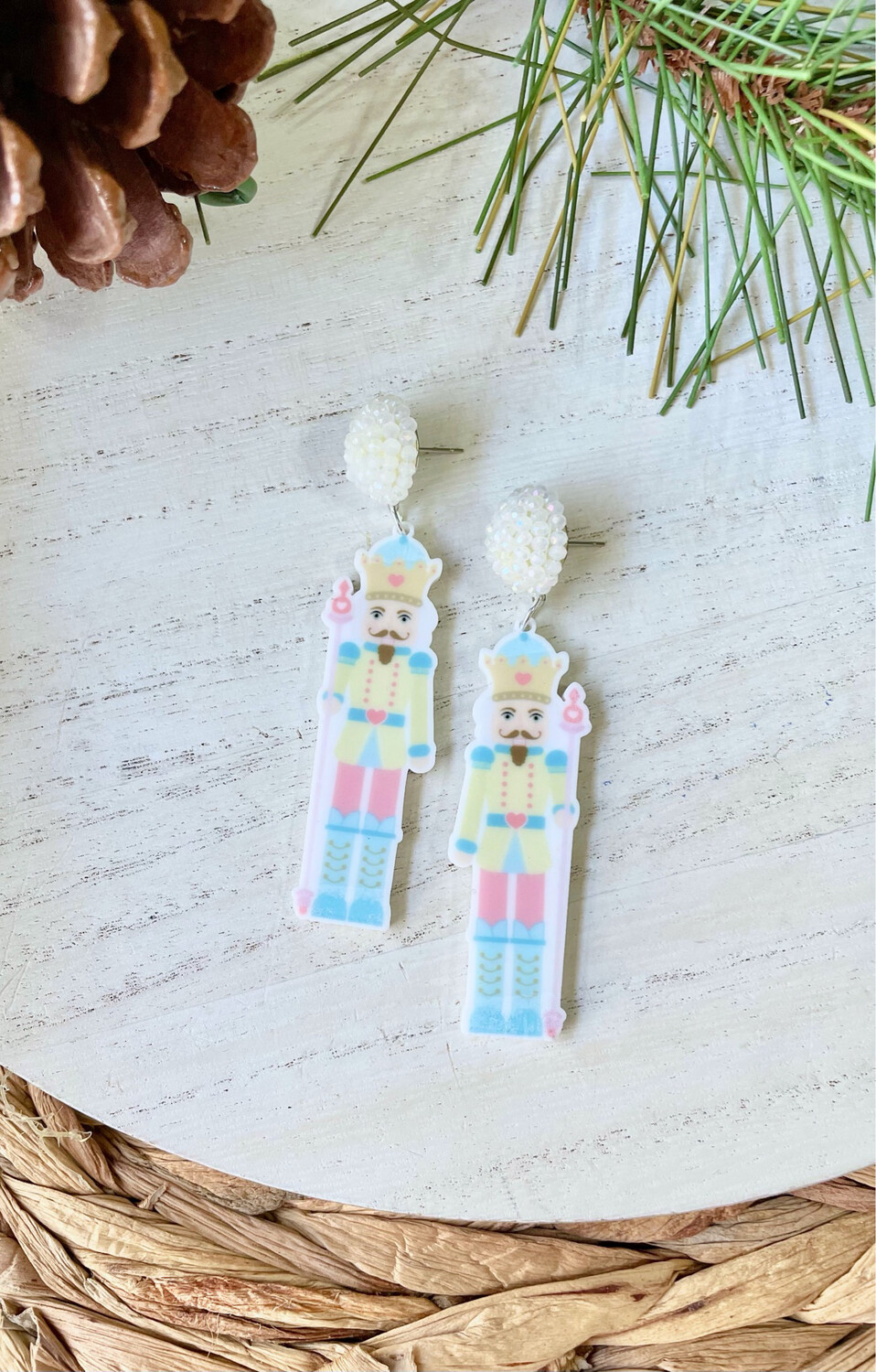 Yellow Nutcracker Earrings