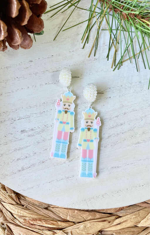 Yellow Nutcracker Earrings