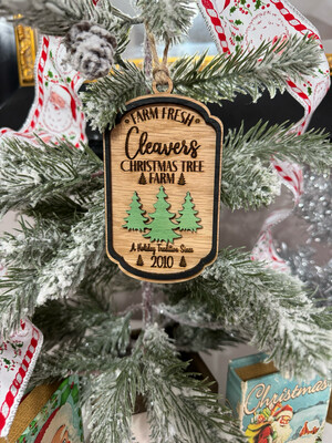 Personalized Tree Farm Ornament