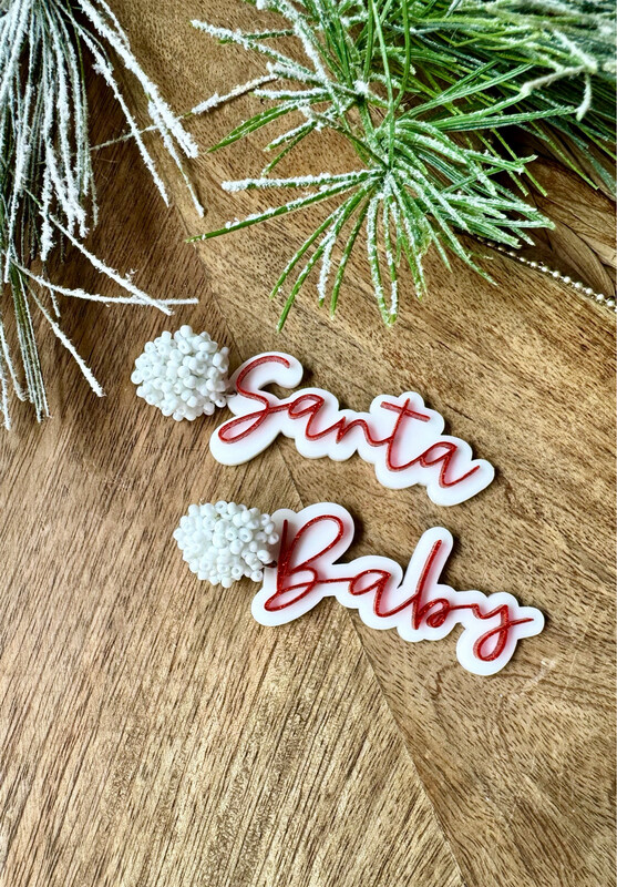 Santa Baby Seed Bead Earrings
