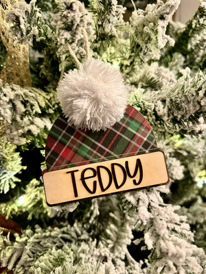 Personalized Winter Hat Ornament