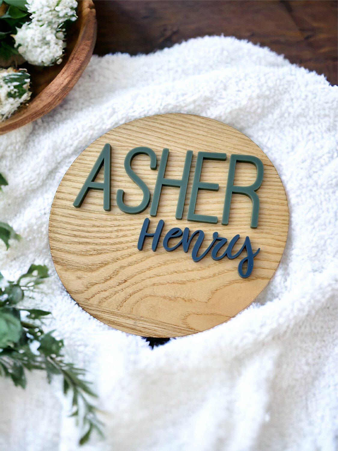 Personalized Baby Name Announcement Sign