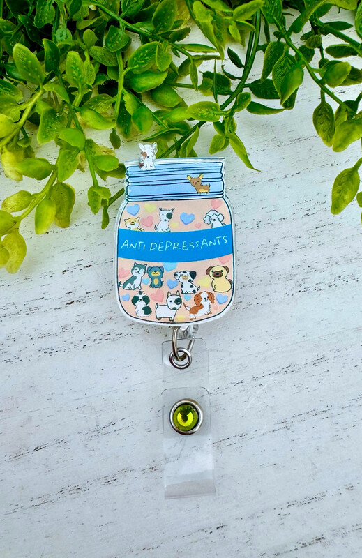 Doggie Antidepressants Badge Reel