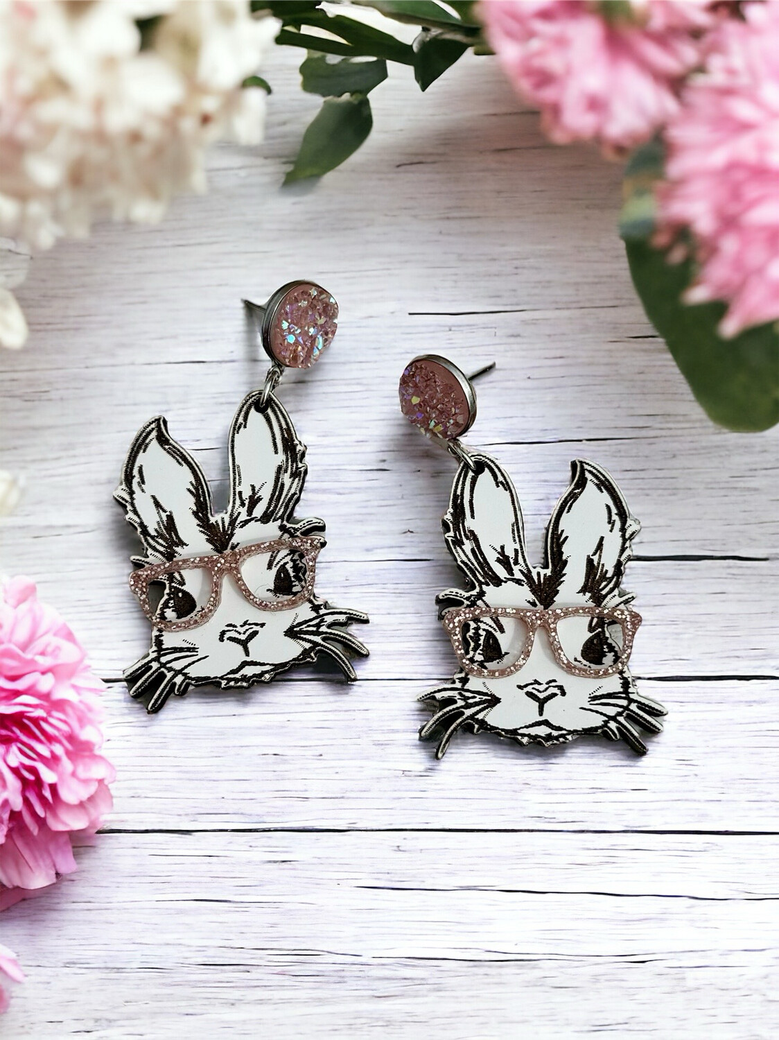 Sketch Bunnies (Rose Gold Glitter)