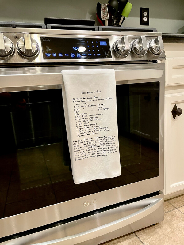 Custom Recipe Tea Towel