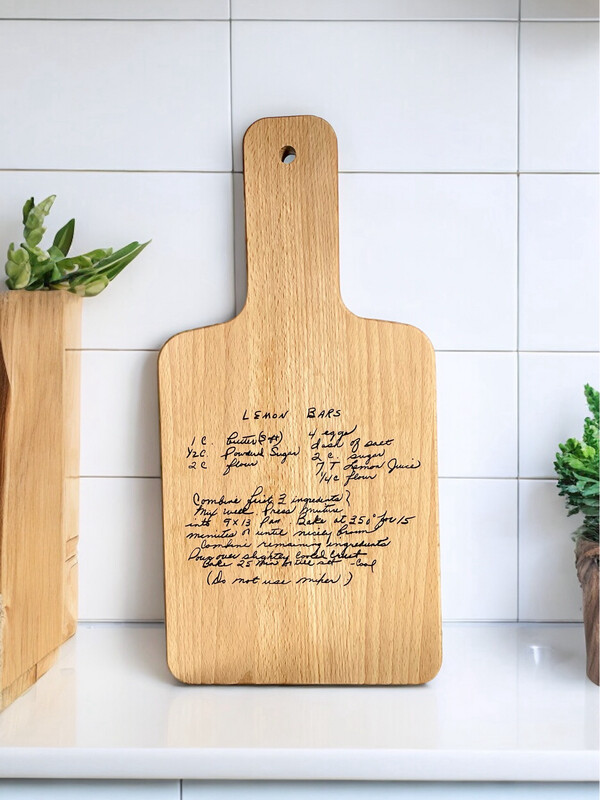 Custom Recipe Cutting Board (Small)