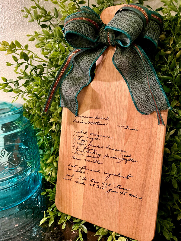 Custom Recipe Cutting Board (Small)