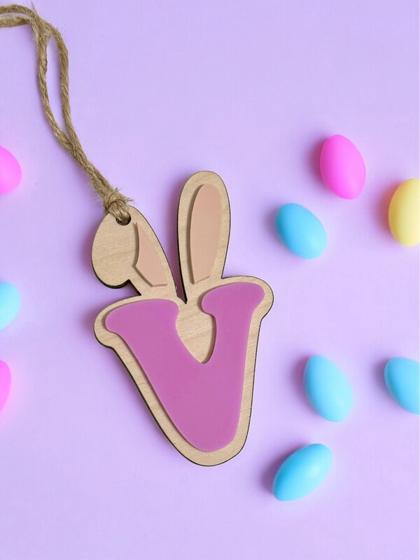 Bunny Letter Tags