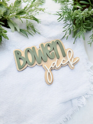 Small Baby Announcement/Name Sign