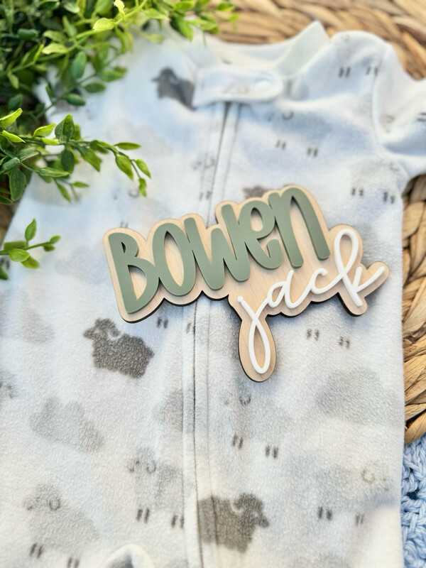 Small Baby Announcement/Name Sign