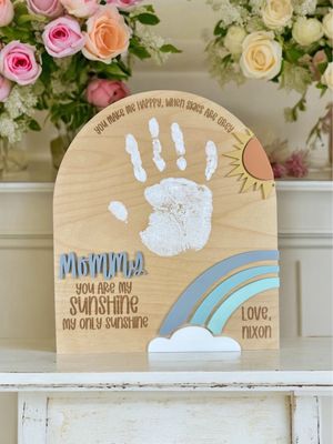 Mothers Day DIY Handprint Sign