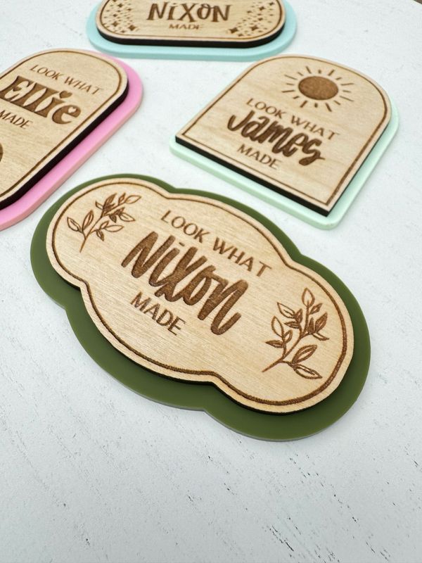 Boho Look At What I Made Magnet