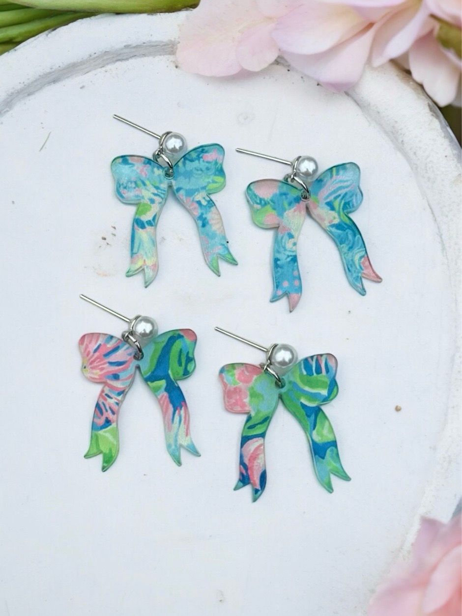 Preppy Bow Earrings