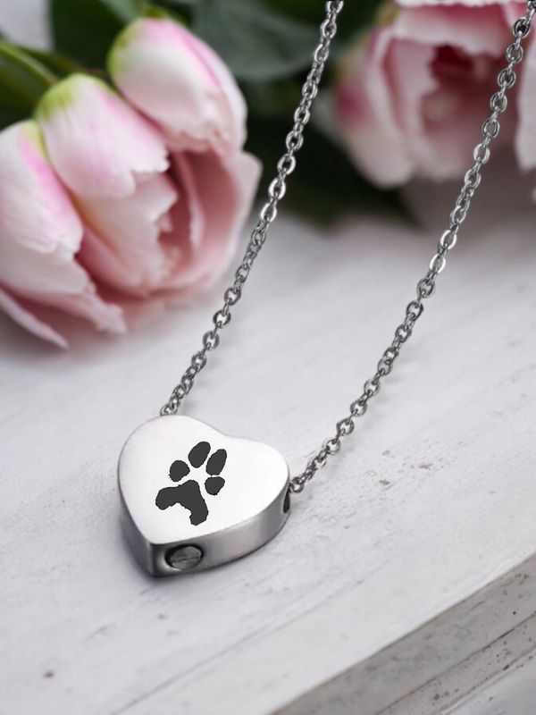 Custom Heart Urn Necklace (For Ashes)