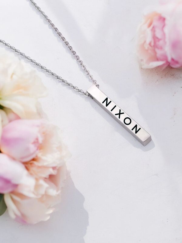 Custom Vertical Bar Necklace
