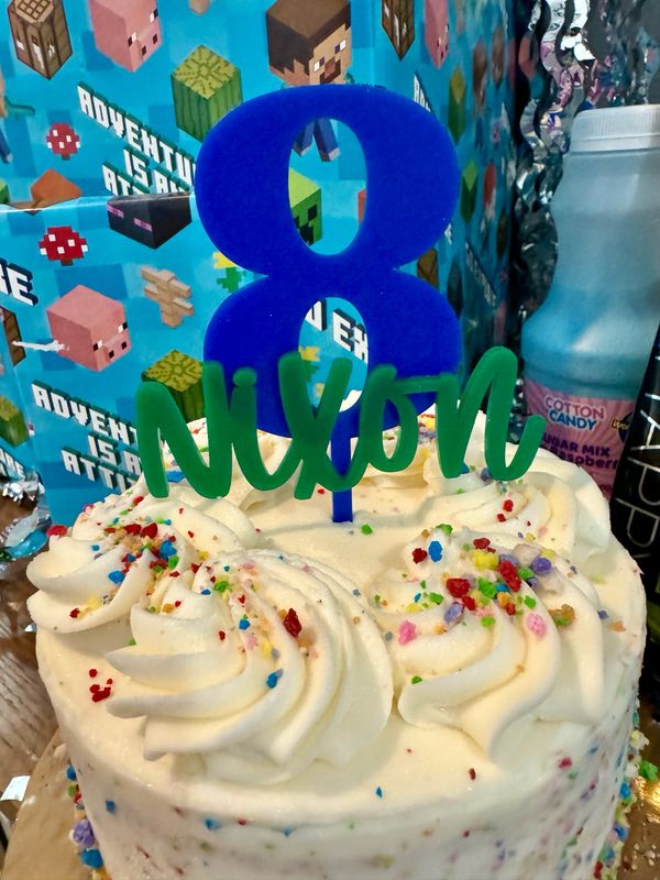 Custom Birthday Cake Topper