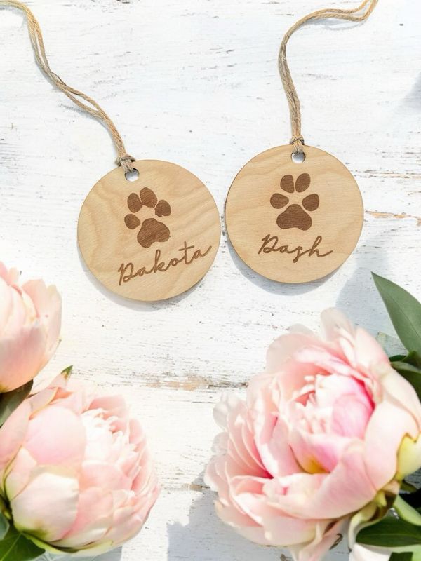 Custom Paw Print Ornament