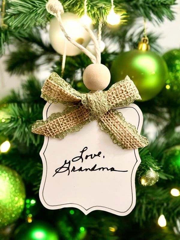 Custom Handwriting Ornament
