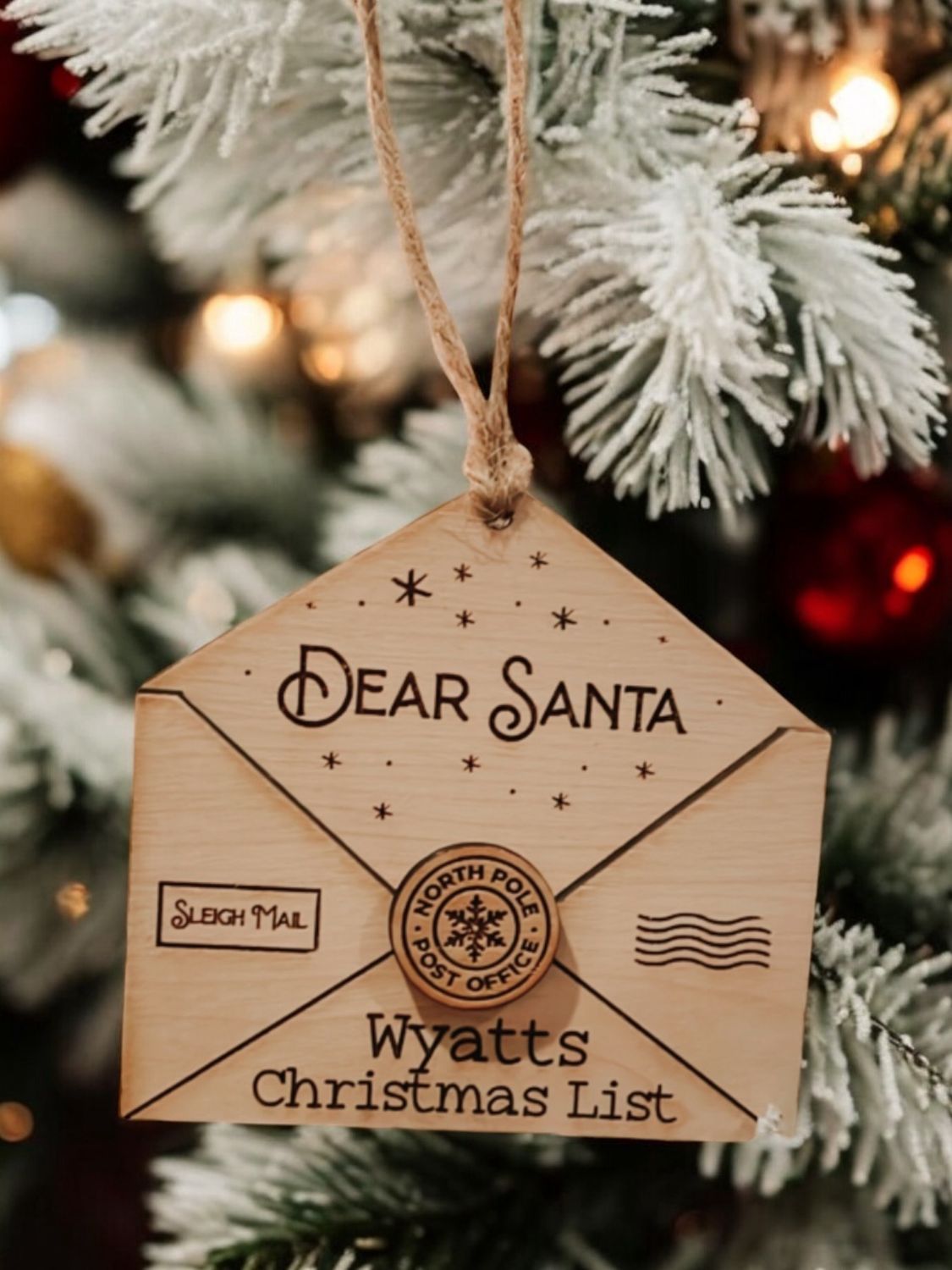 Personalized Letter To Santa Ornament
