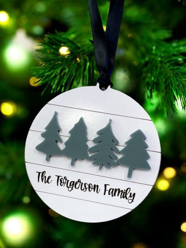 Personalized Shiplap Ornament