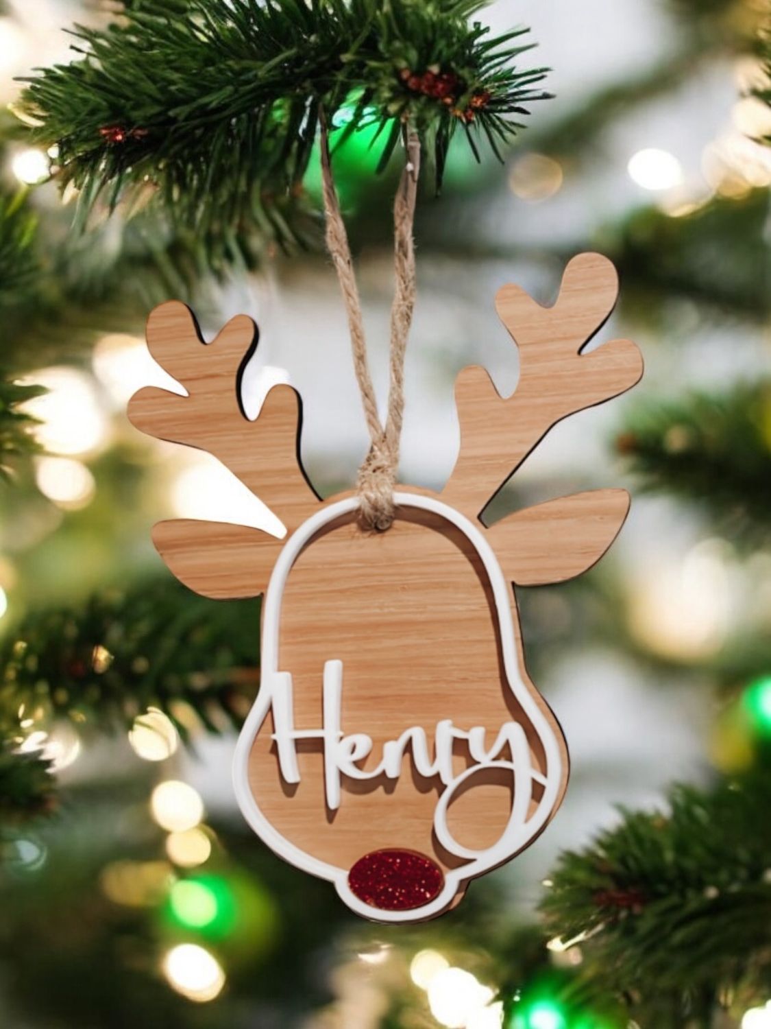 Personalized Reindeer Ornament
