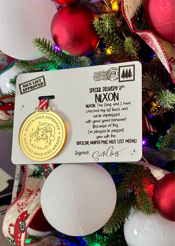 Personalized Santa’s Nice List Award
