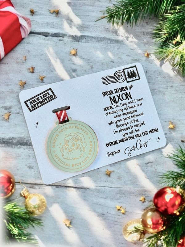 Personalized Santa’s Nice List Award