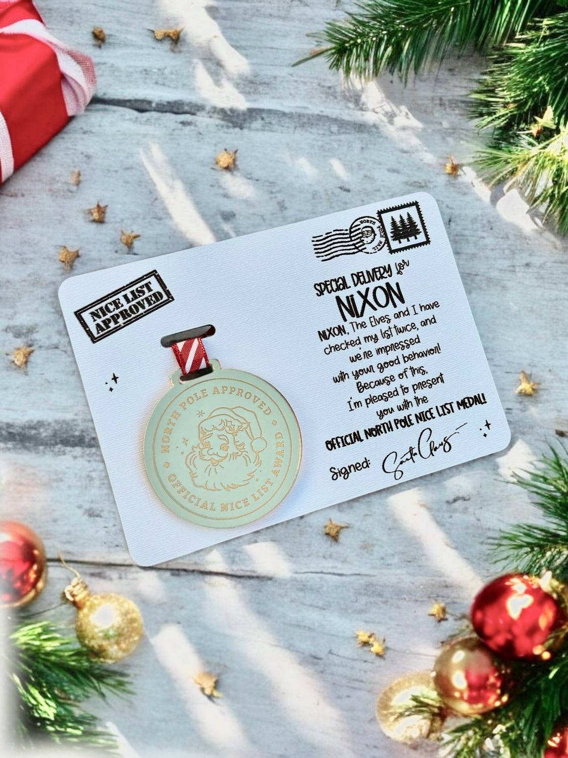 Personalized Santa’s Nice List Award