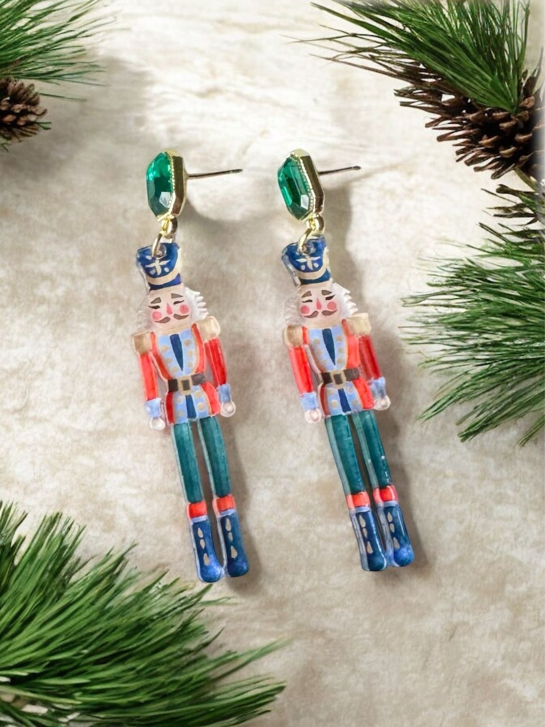 Nutcracker With Emerald Earrings