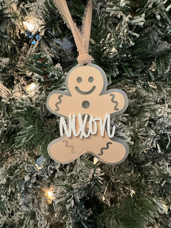 Personalized Gingerbread Man Ornament