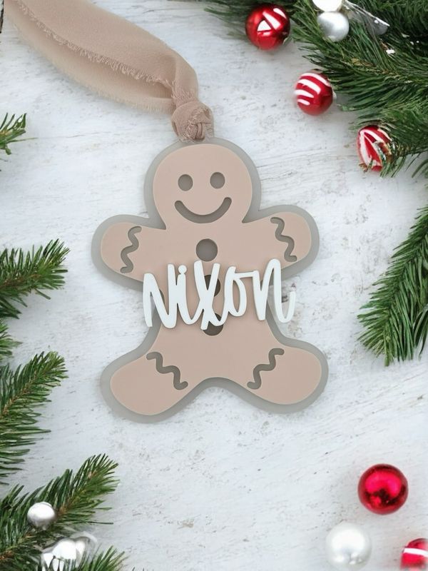 Personalized Gingerbread Man Ornament