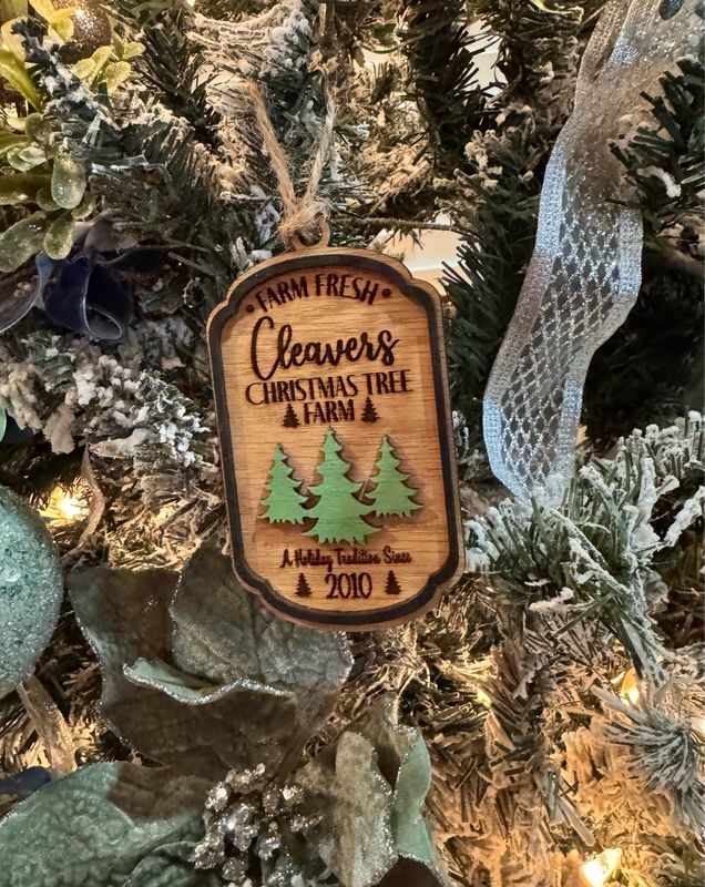 Personalized Tree Farm Ornament