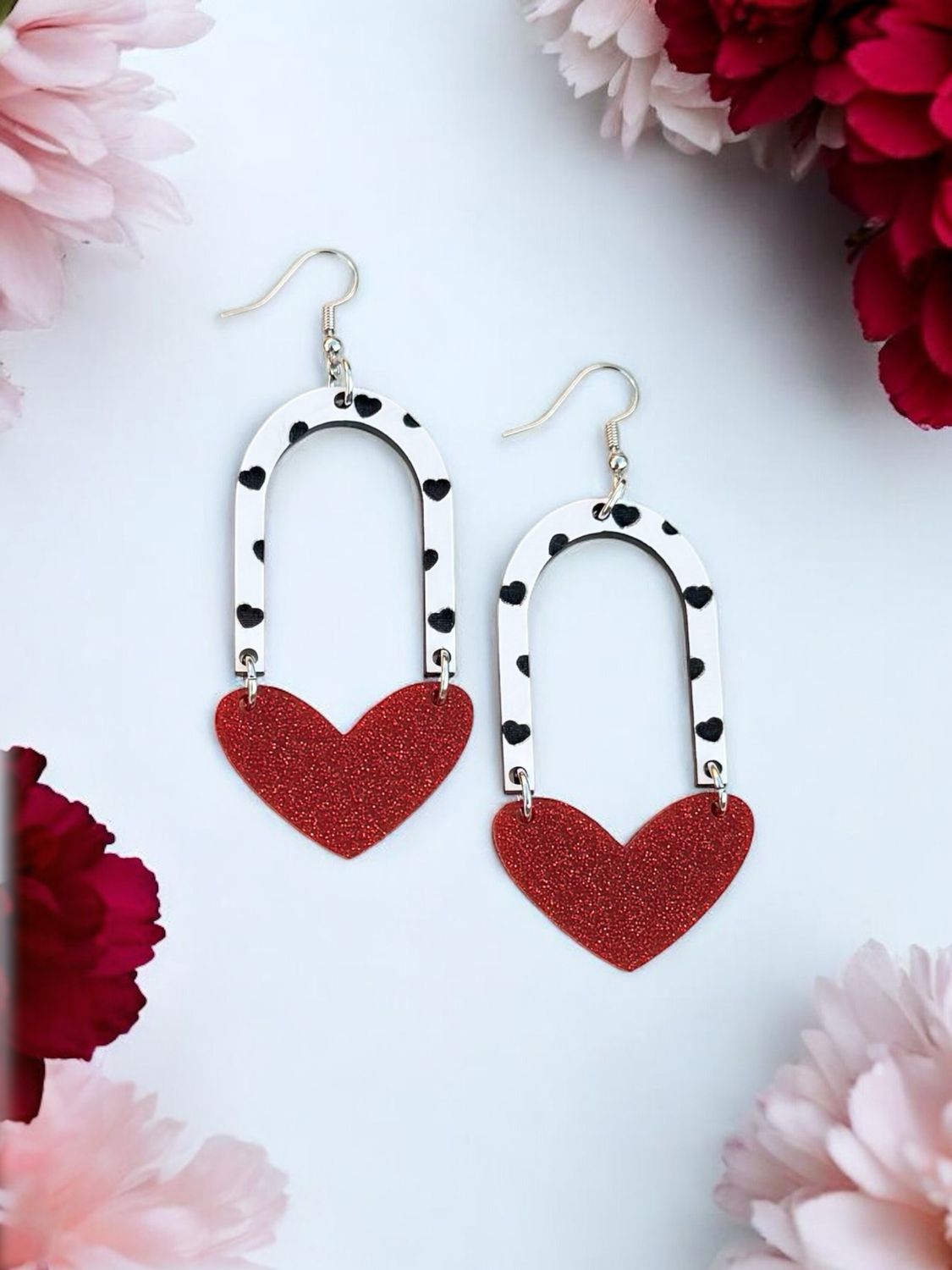 Heart Combo (Red Black And White)
