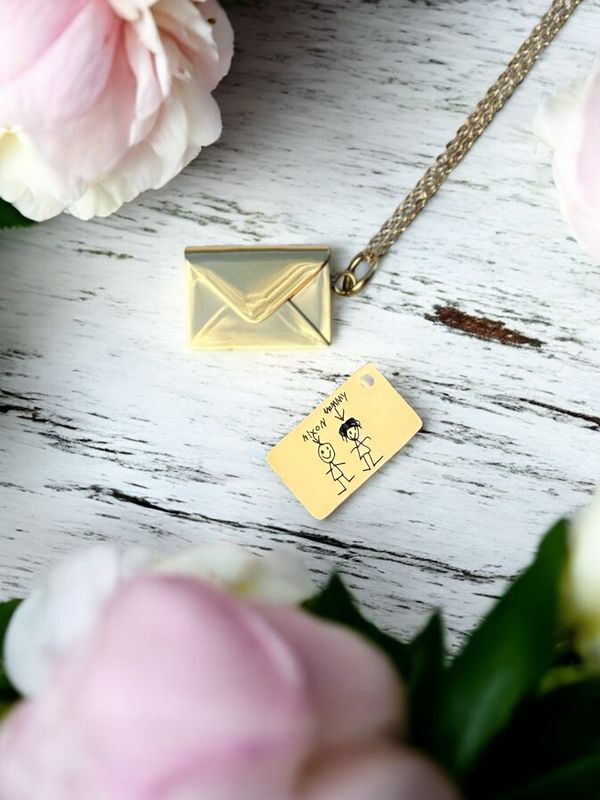 Secret Letter Envelope Necklace