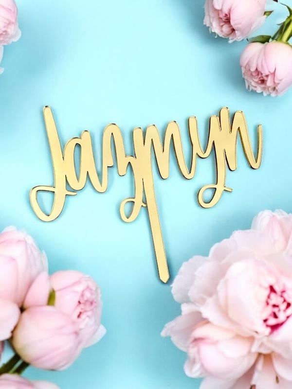 Custom Name Cake Topper
