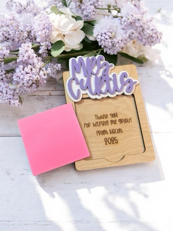 Teacher Sticky Note Holder