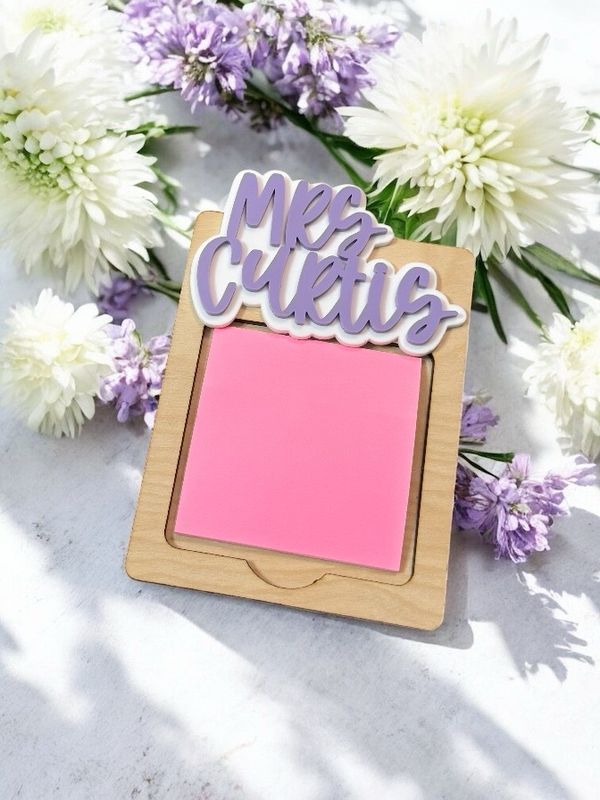 Teacher Sticky Note Holder