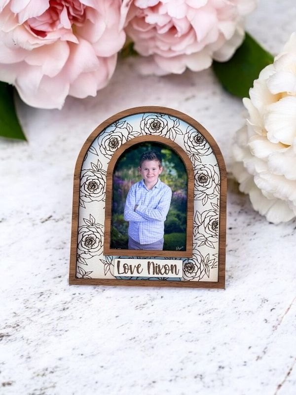Floral Photo Frame Magnet