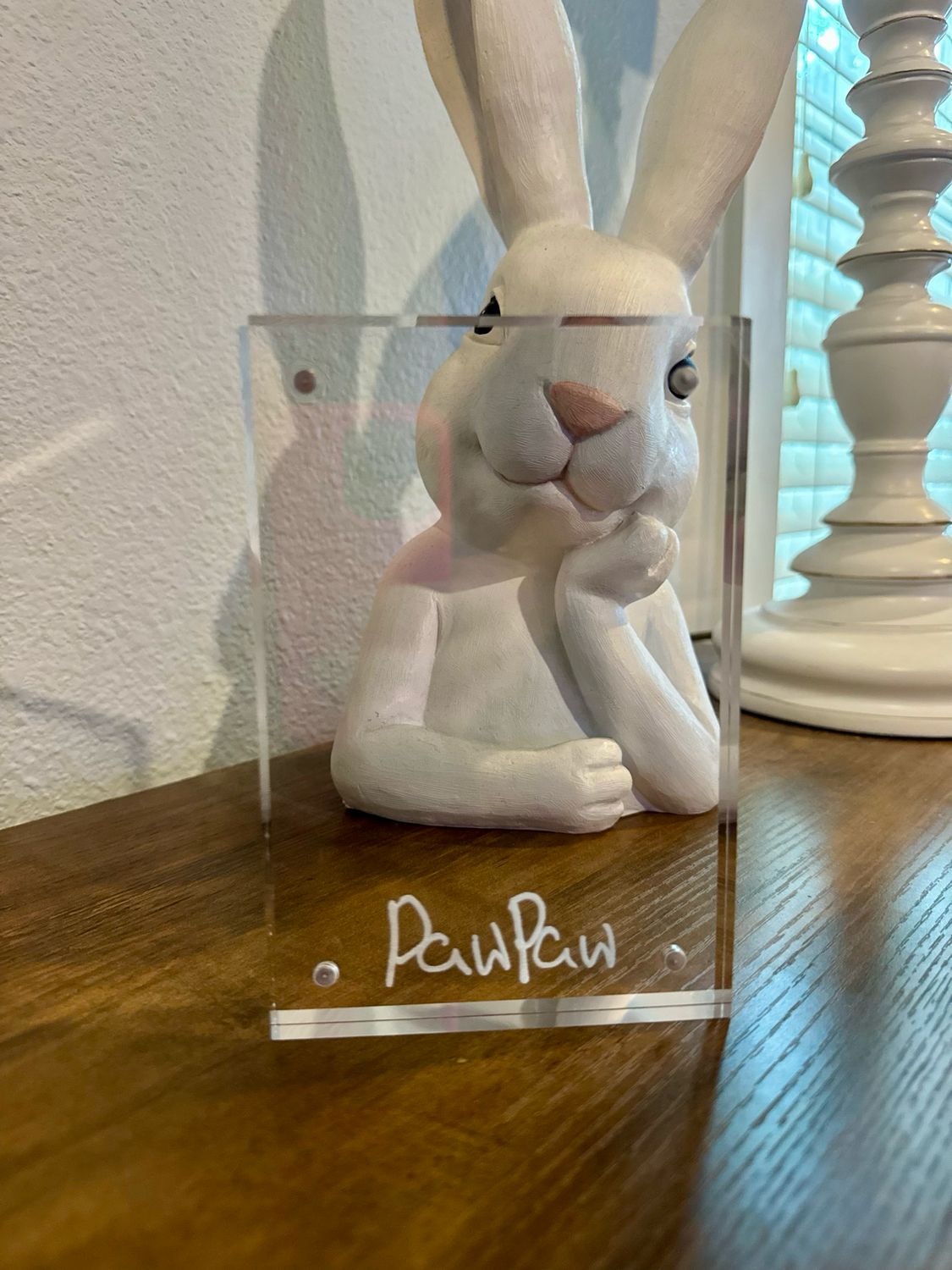 Custom Handwriting Or Special Saying Clear Photo Frame