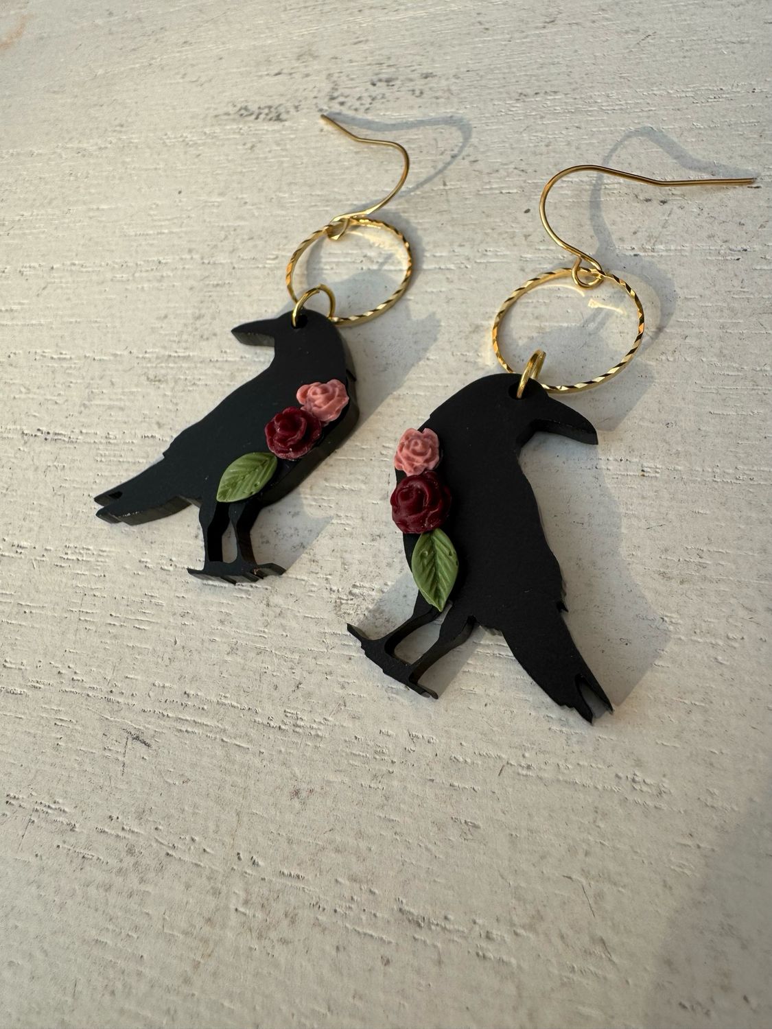 Crows (Acrylic And Polymer Clay)