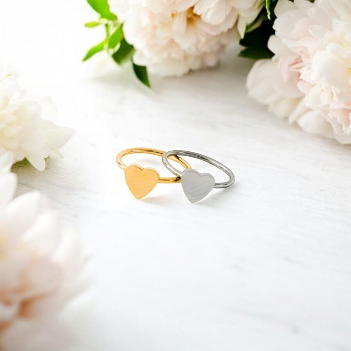 Custom Engraved Heart Ring