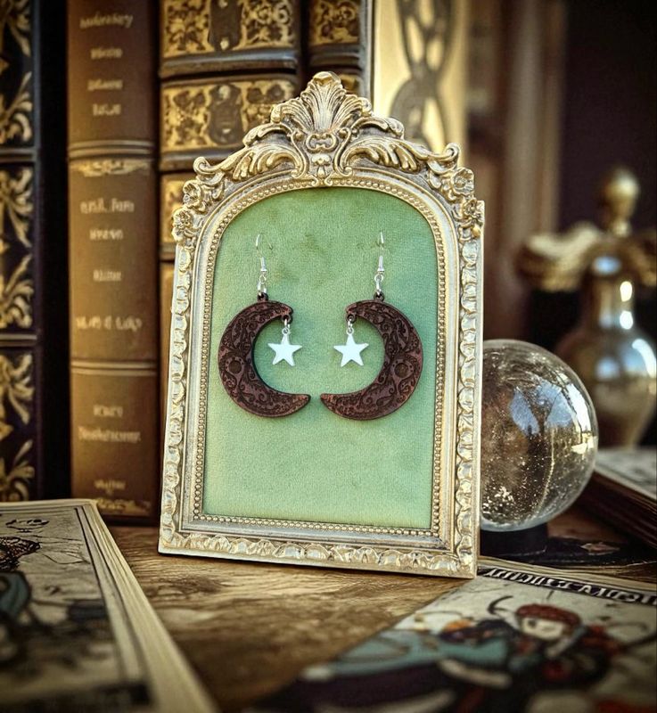 Moon Filigree Earrings
