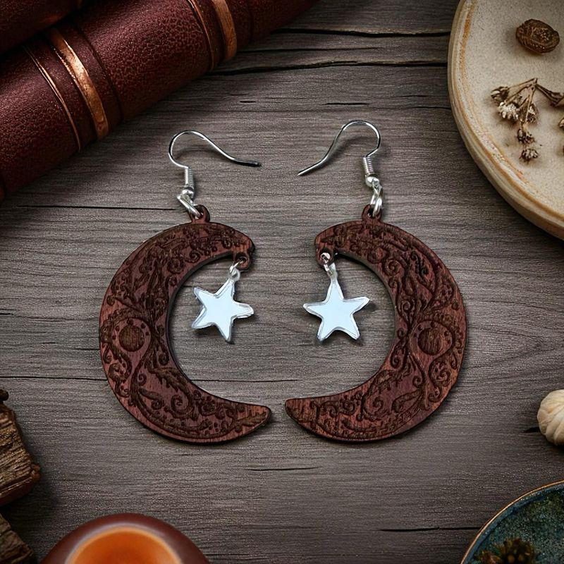 Moon Filigree Earrings