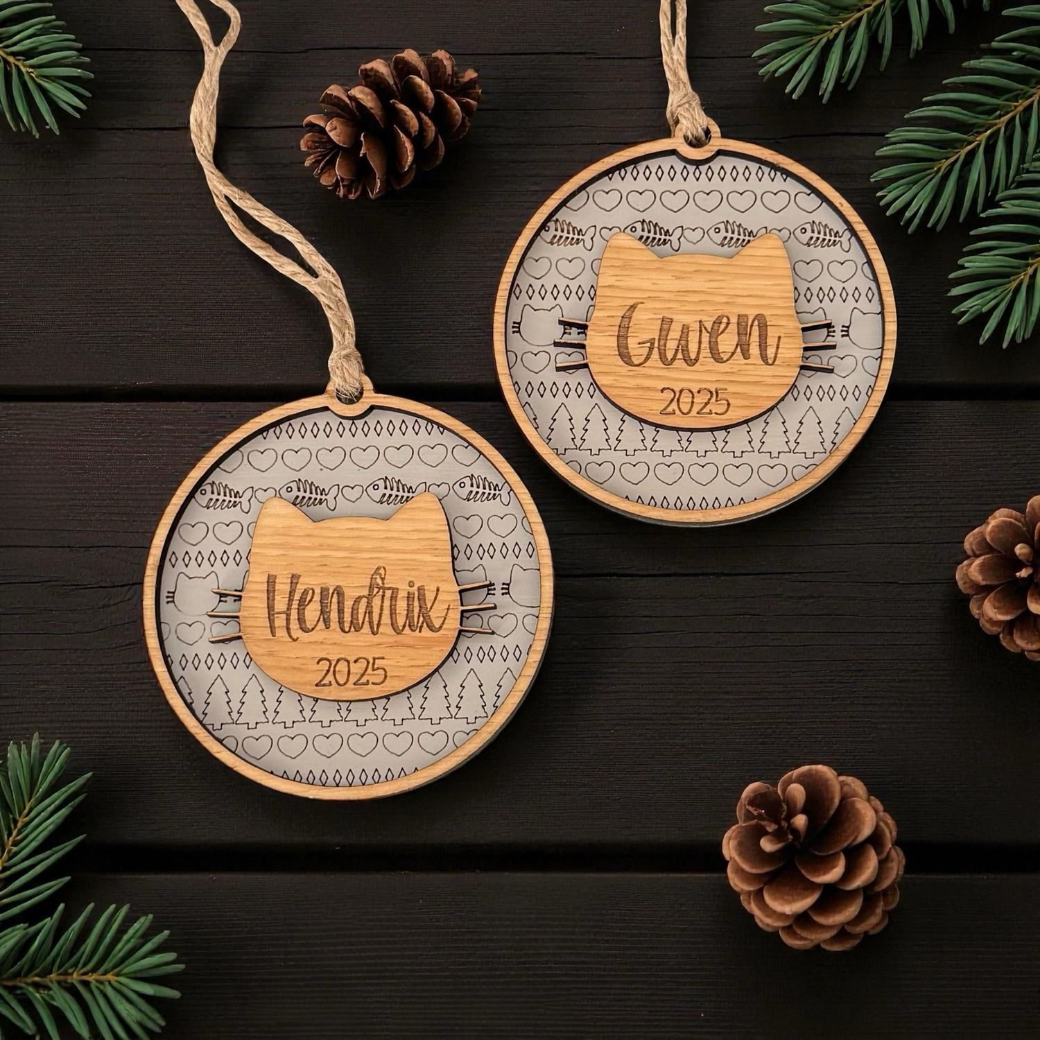 Personalized Cat Ornament